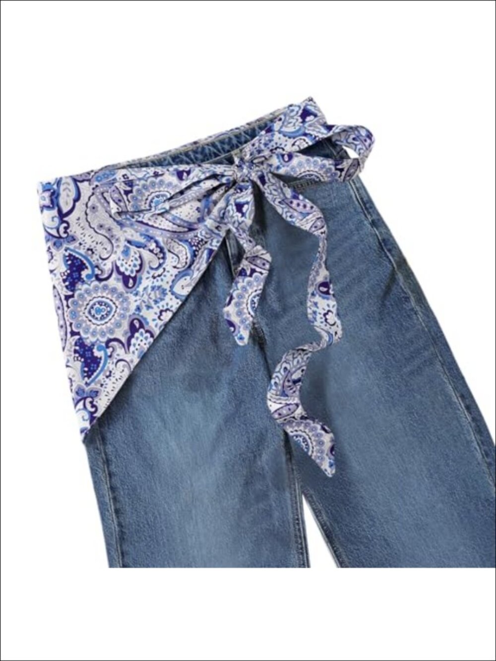Satin Triangle Skinny Scarf Belt Long Waist Sash Wrap Boho Fashion